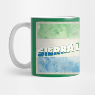 Sierra Leone Vintage style retro souvenir Mug